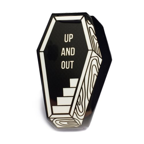Ars Moriendi Up and Out Coffin Enamel Pin
